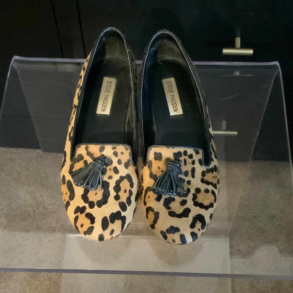 Steve Madden leopard loafers size 8.5 women’s 🐆